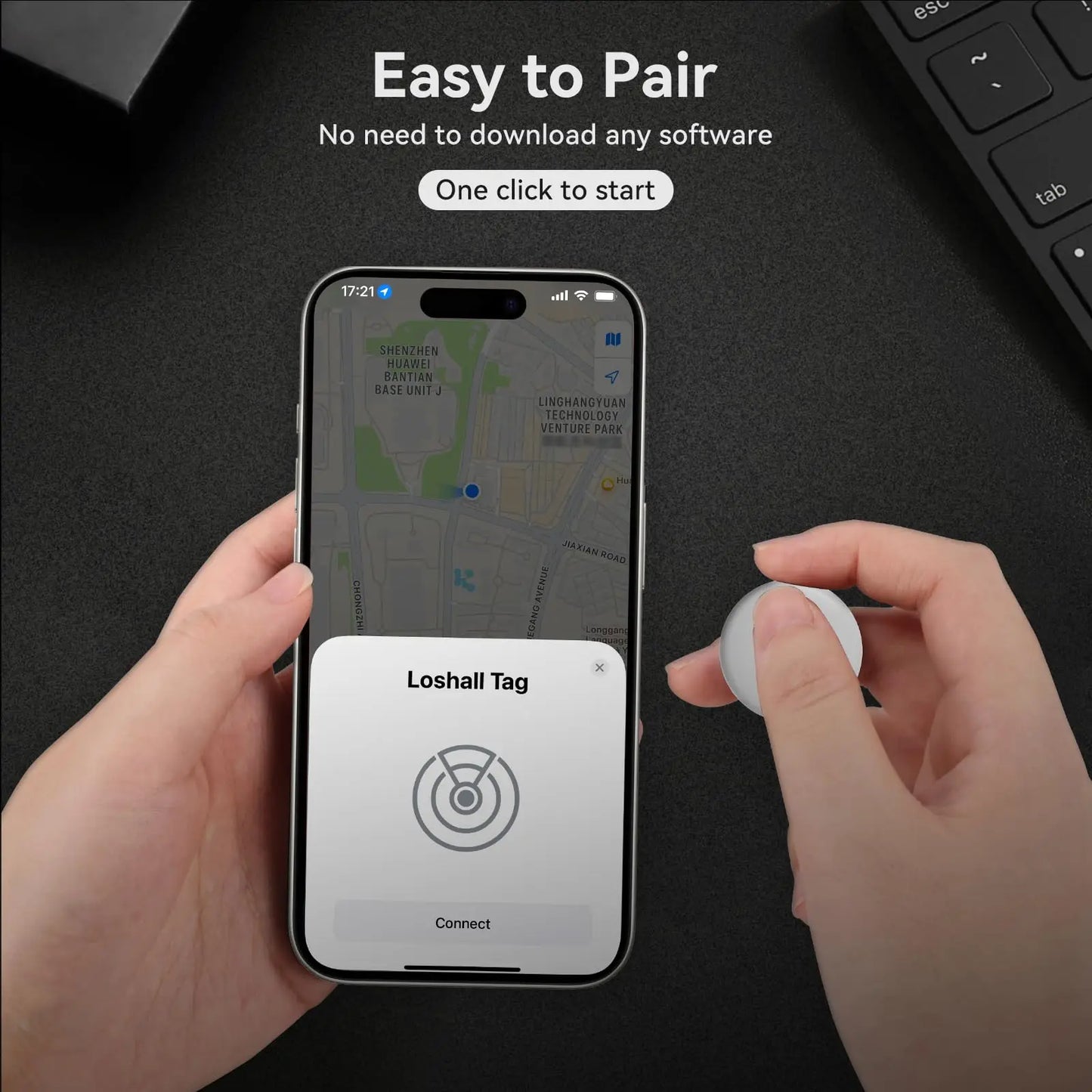 GPS Tracker Find My Device Anti-lost GPS Tracker Strong Car Tracking Anti-Lost Mini Worldwide Smart Key Finder Locator Works