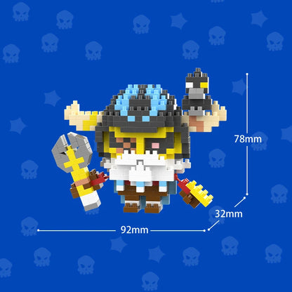 Mini Anime Brawl Stars Figures Pack Fashion Original Decorations Cartoon Heroes Model Dolls Boys Christmas Gifts Collectible
