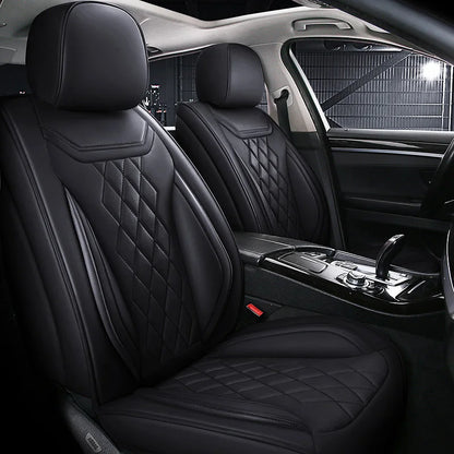 Universal Five-Seater Car Seat Covers Premium Leather Four Seasons Suitable for Most Cars SUVs Off-Road Vehicles