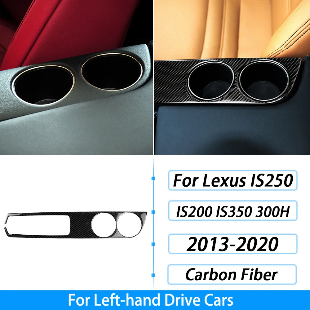 For Lexus IS250 IS350 300H 2013-2019 Carbon Fiber Gear Shift Air Outlet CD AC Window Lift Set Car Interior Accessories Sticker