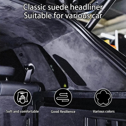 Suede Auto Headliner Material for Car Ceiling Lining Repair Car Roof Fabric Car Lining Interior 100/200/300x140cm Foam Backed