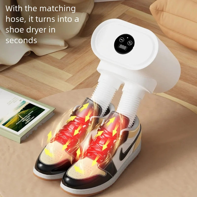 Portable Folding Clothes Dryer | Compact Hanging Drying Rack, Travel-Friendly Laundry Helper, Quiet Operation for Apartment.