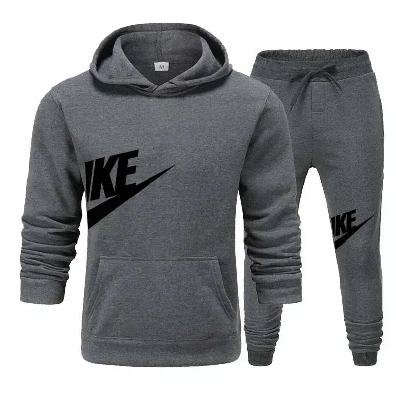 2025 Men's Sport Outfit, fashionable men's and women's casual suit hooded sweatshirt outdoor winter/spring sport hooded sweats