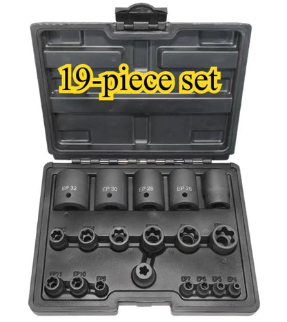 External Torx Plus Socket Set 5 and 6 Point Socket EP4, EP5 - EP32 1/2'' 3/8'' 1/4''  for Tesla Battery Pack Screw Removal Tool