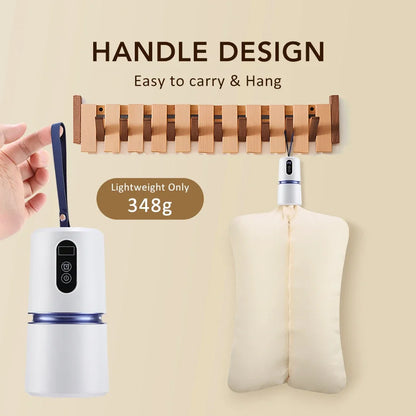 Portable Clothes Dryer Clothing Fast-Drying Machine Mini Laundry Dryer with Bag Household Shoes Dryer for Home Apartment Travel