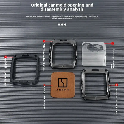 2025 ZEEKR 001 Keycase 7x 9x 007 009 Mix Car Specific Protective Shell Chain Keybag for Men and Women