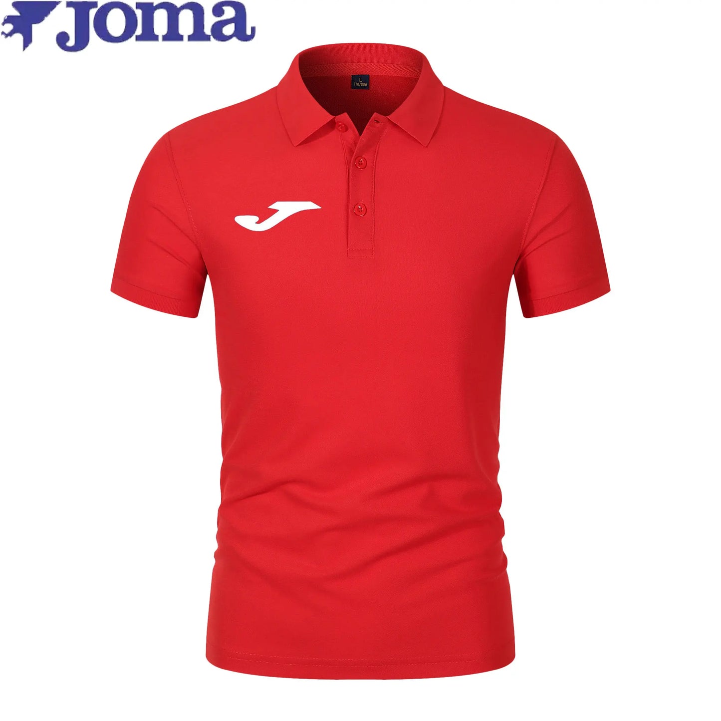 The 2026 new joma brand men's short-sleeved Polo shirt features fashionable prints, a classic, casual and well-fitting solid-col