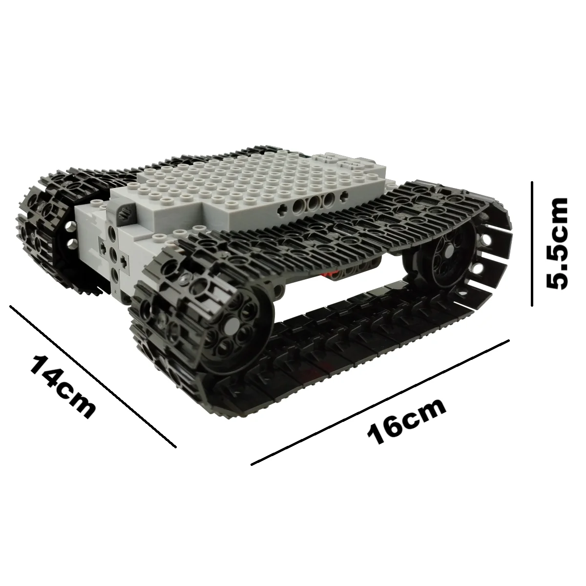 2IN1 Universal Technical Building Block Chassis Electric Omnidirectional Mecanum Wheels 4WD RC Vehicle Crawler Tank Excavator