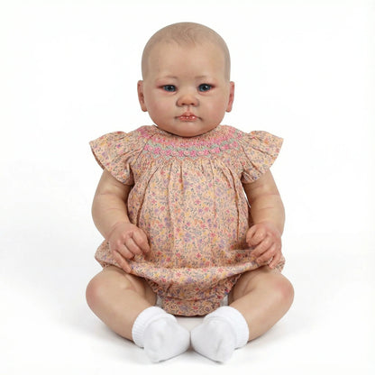 NPK 19inch Lali Newborn Baby Reborn Doll - Soft Touch Lifelike Cuddly 3D Skin Multiple Layers Painting Soft Body