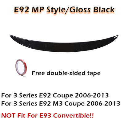 Rear Trunk Spoiler Wing Carbon Fiber M3 M4 MP PSM Style For BMW 3 Series E92 Coupe E93 Convertible M3 2006 -2014 320 325 328 330
