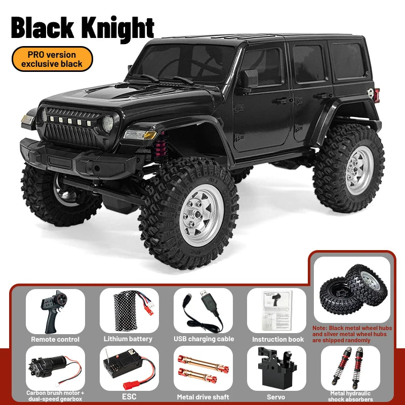 C8801 PRO 4WD RC Car 1/18 Scale Model 4x4 Off-road Remote Control Climbing Vehicle 2.4G 12km/h High Speed Crawler Toys for Kids