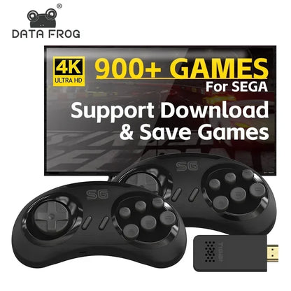 DATA FROG 16Bit Retro Game Stick HDMI-compatible Wireless Handheld Game Console Built-in 900+ Retro Classic Games For Home TV