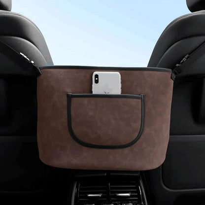 Car Seat Middle Hanging Organizer Multifunction Handbag Holder Storage Bag Car Armrest Hanging Organizer Pocket Phone Storage