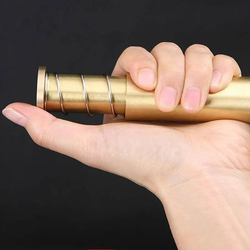 Brass Rotable Massage Stick Handhold Moxa Roll Burner Acupoint Pressure Massager Warm Body Acupuncture Meridian Health Care