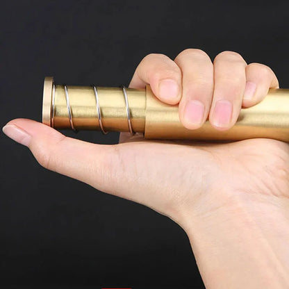 Brass Rotable Massage Stick Handhold Moxa Roll Burner Acupoint Pressure Massager Warm Body Acupuncture Meridian Health Care