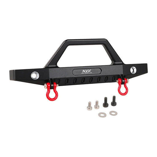 KYX Racing Aluminum Front Bumper Upgrades Parts Accessories for 1/18 RC Crawler Car Traxxas TRX4M F150 K10