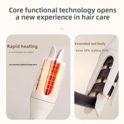 Automatic Rotating Curling Iron, Big Wave Hair Curler, Korean Style Lazy Curling Iron, Damage-Free Hair Styling Tool