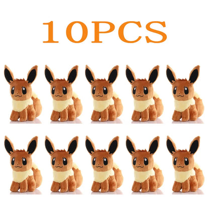 10pcs Pokemon Official Plush Toy - Charmander, Squirtle, Pikachu Plush, Bulbasaur Stuffed Animal Toy, Pokemon Doll Birthday Gift