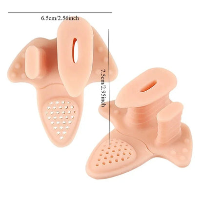 New 8 Pairs Forefoot Pad Hallux Valgus Toe Separator Soft Massage Clamp Forefoot Pad With Holes Thickened Sole Toe Separator