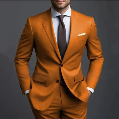 Men's Adult Dress Wedding Groom Banquet Suit Temperament Business Suit
