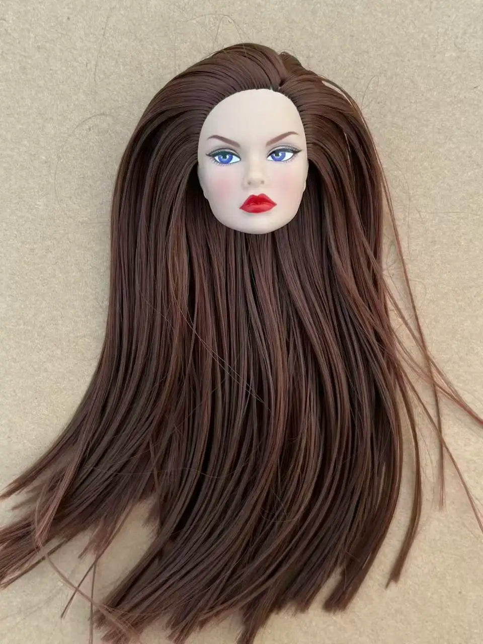 Poppy Good Makeup Head With Beige Yoga Slim Doll Body 1/6 Doll Figures Collective Toys Colorful Hair Doll Heads