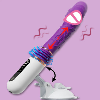 Automatic Thrusting Dildo for Women Remote Control Realistic Telescopic Vibrator With Suction Cup Sex Toys Adult Sex Machine
