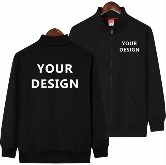 Men's And Women's Lightweight Jackets, Custom Logo Printing, Company Casual Jackets, Printed Designs Stand-up Collar Sweatshirts