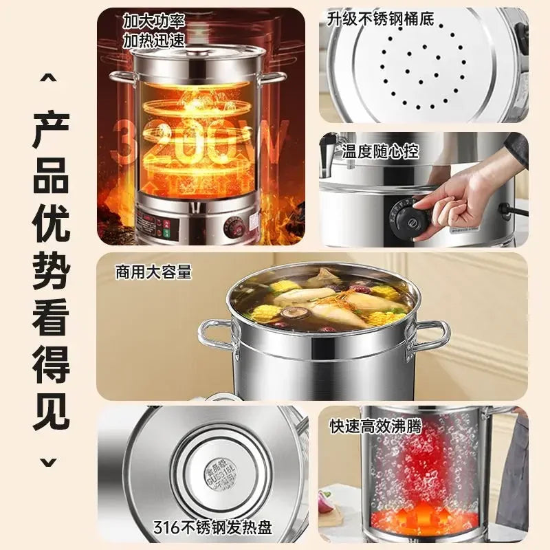 Commercial water heater electric water heater large capacity stainless steel water heater