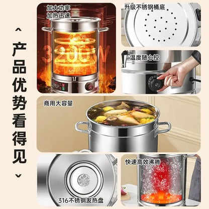 Commercial water heater electric water heater large capacity stainless steel water heater