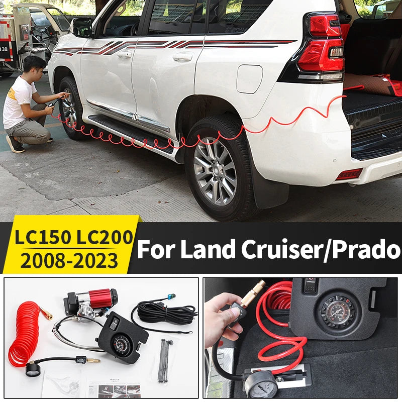 2008-2021 For Toyota Land Cruiser 200 Prado 150 Modified Lc150 Tire Pressure Insufficient High-Power Air Pump LC200 Accessories