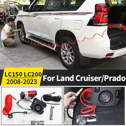 2008-2021 For Toyota Land Cruiser 200 Prado 150 Modified Lc150 Tire Pressure Insufficient High-Power Air Pump LC200 Accessories