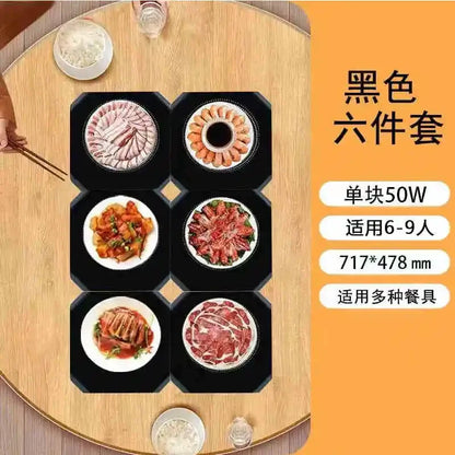 220V Electric Heating Board Home Appliance Splice Stackable Heat Preservation Automatic Thermostatic Desktop Warm Dishes Board