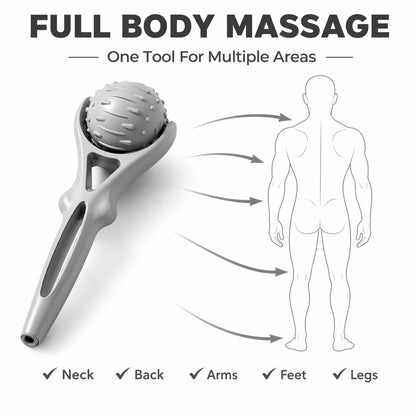 Handheld Fascia Massage Ball Deep Tissue Muscle Roller Trigger Point Massager Neck Back Foot Pain Relief Recovery Tool