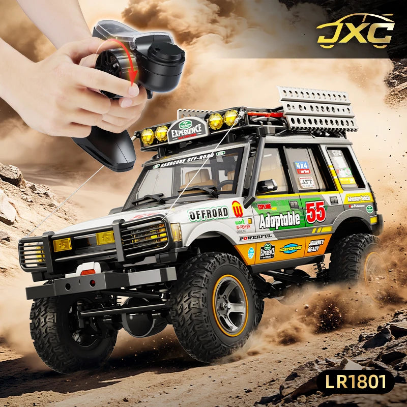 1/18 Full-Size LR1801 Professional Remote Control Car 2.4 GFour-Wheel Drive Simulated Off-Road Climbing Car Model Outdoor Toy