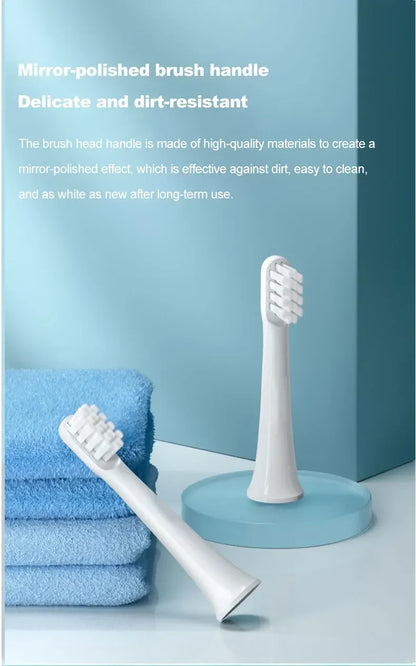 4/8PCS For XIAOMI MIJIA T100 Replacement Brush Heads Sonic Electric Toothbrush DuPont Soft Bristle Suitable Nozzles