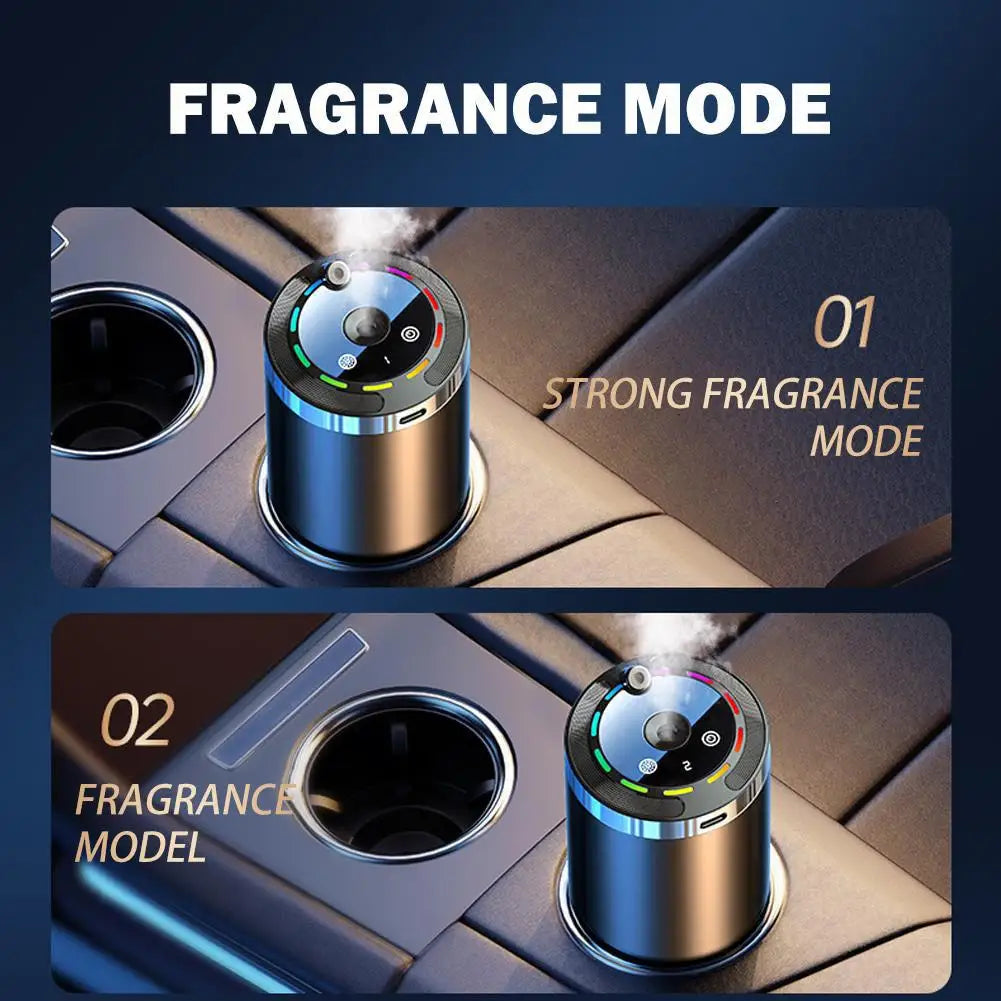 NEW Car Fragrance Humidifier 5 Modes Scent Air Car Odor Eliminator Long Lasting Universal Car Diffuser With Digital Display