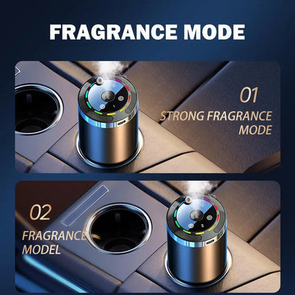NEW Car Fragrance Humidifier 5 Modes Scent Air Car Odor Eliminator Long Lasting Universal Car Diffuser With Digital Display