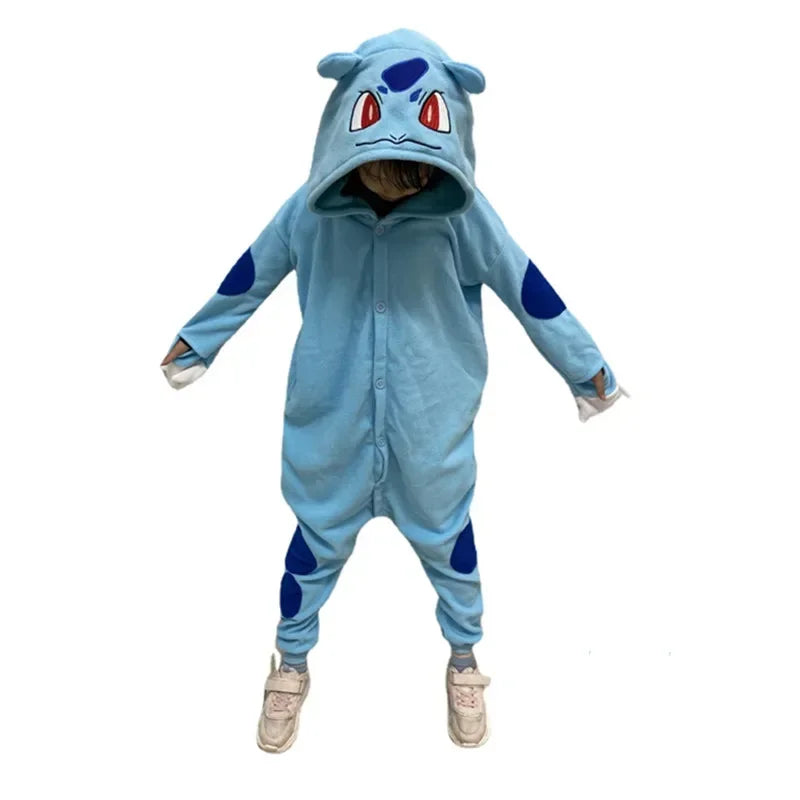 Pokemon Pijama Jigglypuff Pikachu Gengar Snorlax Onesie Kigurumi Cosplay Charmander Halloween Anime Pajamas