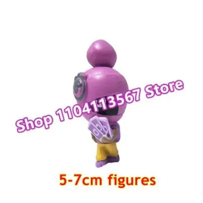 24pcs Cartoon Mini Figures Poco Bibi Shelly Cute Anime Heroes Model Accessories Charms Game Collectibles Toys for Children Gift