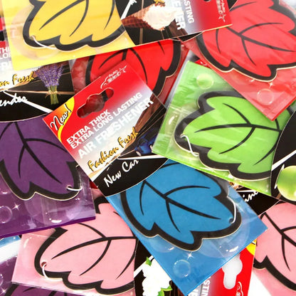 1/6/30PCS Car Air Freshener Natural scented tea paper Auto Hanging Vanilla perfume fragrance Leaf Shape car accessories interior