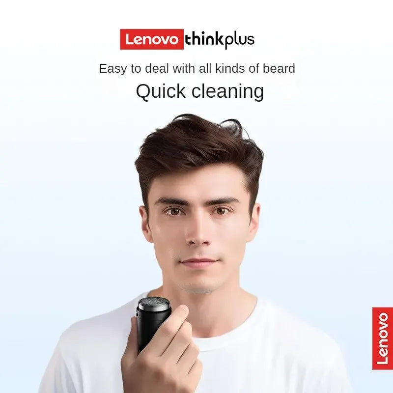 Lenovo Electric Shaver ES20 High-speed Motor Metal Body Alloy Blade for Quick Cleaning IPX7 Waterproof Whole Body Water Wash