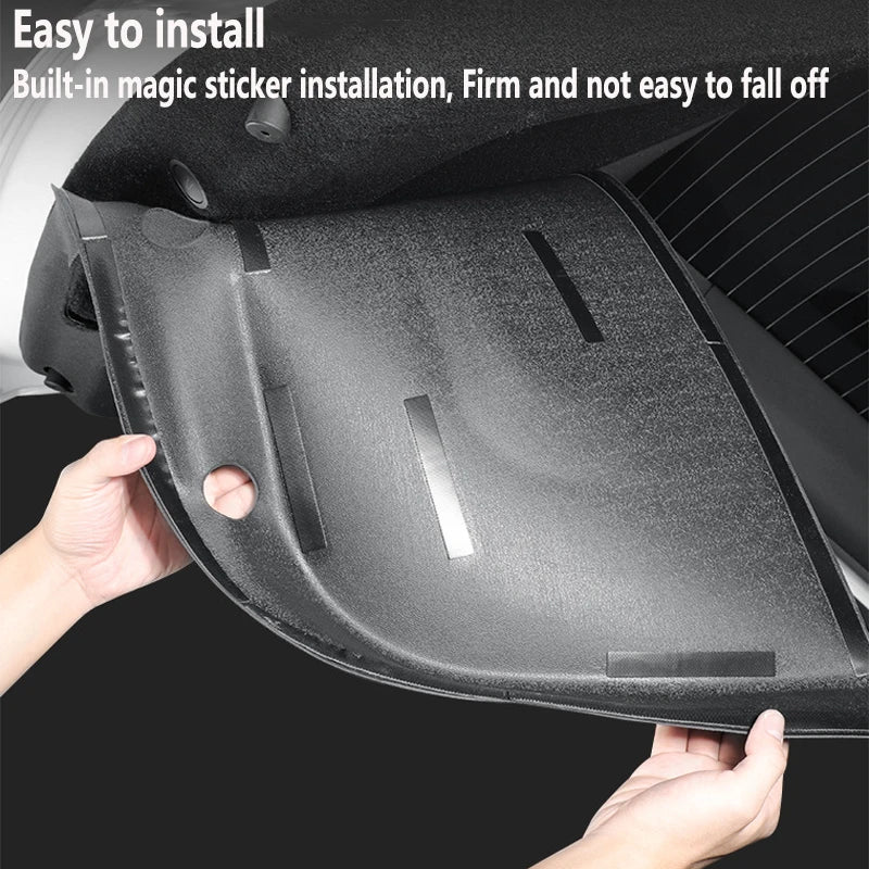 Front Rear Trunk Mat For Tesla Model YL Six Seat TPE Seat Backrest Anti-Kick Mat Trunk Tailgate Pad All-Weather Cargo Liner Pads