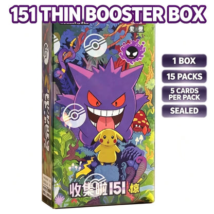 Pokemon PTCG 151 Surprise Booster Box Simplified Chinese Scarlet Violet Zhu Zi Gengar Pikachu Kanto Collection Sealed Hobby Trad