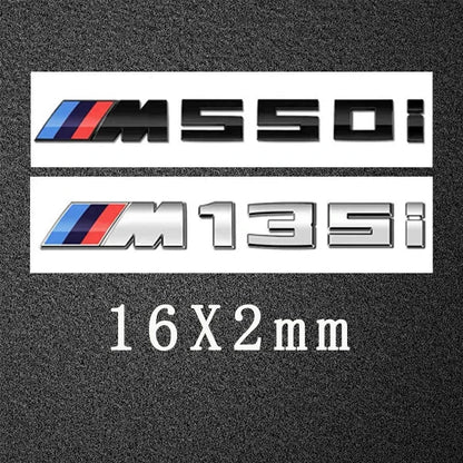 3D ABS Car Letters M Logo Sticker Rear Trunk Emblem Badge For BMW M125i M135i M140i M235i M240i M320i M330i M340i M350i M440i