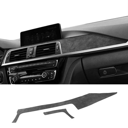 For BMW F30 F32 F34 Center Console Dashboard and Instrument Panel Trim Sticker Car Interior Tuning Accessorie Made of Alcantara