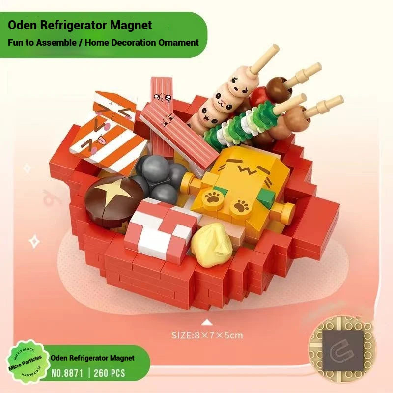 LOZ children's micro-particle building blocks toys and gifts, refrigerator magnet DIY decorative ornaments, model assembly toys