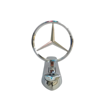 Emblem Badge for Car Hood Front Chrome Logo Luxurious Plated for Mercedes Benz Hood with Wing for C200 R300 E260 S450 S350
