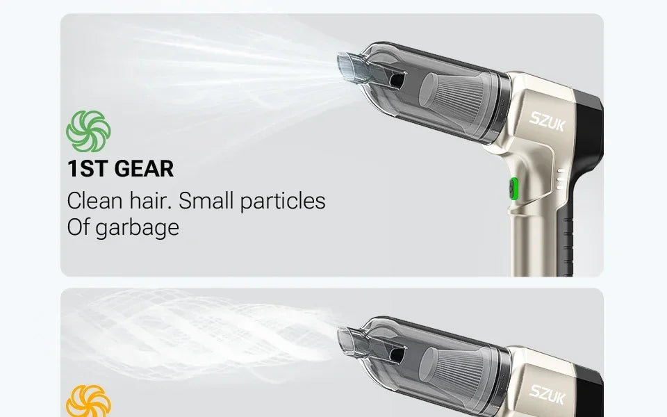 SZUK 9998700PA Car Vacuum Cleaner Strong Suction Cordless Wireless Cleaner Portable HandHeld Vacuum Cleaner Cleaning Machine