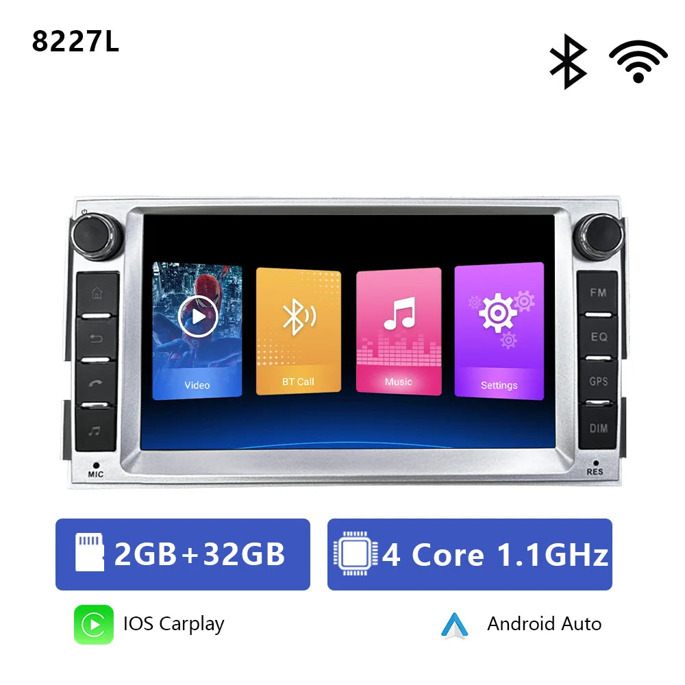 CHSTEK Android 13 Car Radio For Hyundai Santa Fe 2007 2008-2012 Head Unit Carplay Bluetooth WIFI 4G GPS Multimedia Vedio Player