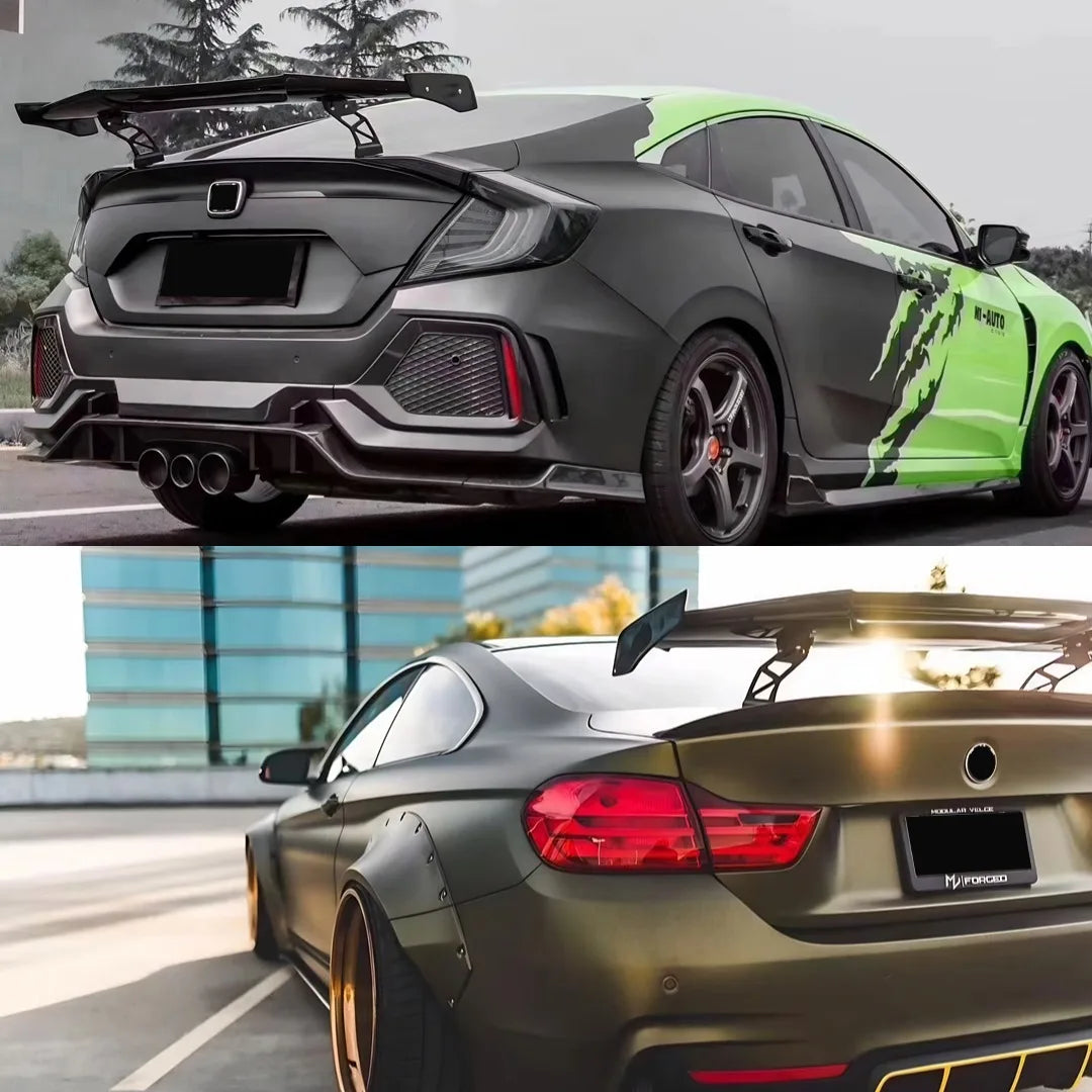 Rear Air Deflector Spoiler Wing Sport Tail Airfoil Tuning Accessories Universal Sedan Cars 125cm Fit Mostly Vehicle MAD Style